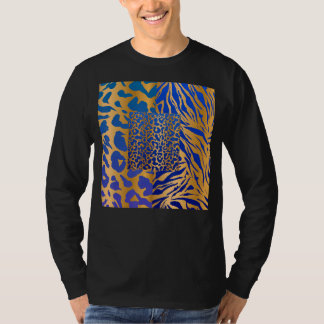 Zebra Panther Cheetah Dierensafari Print T-shirt