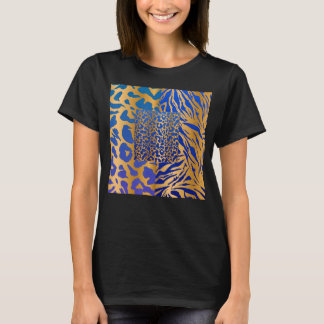 Zebra Panther Cheetah Dierensafari Print T-shirt