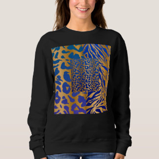 Zebra Panther Cheetah Dierensafari Print Trui