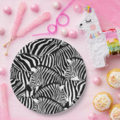 Zebra Papieren Bordje (Feest)