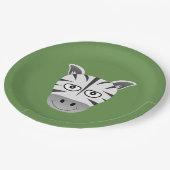 Zebra Papieren Bordje (Gekanteld)