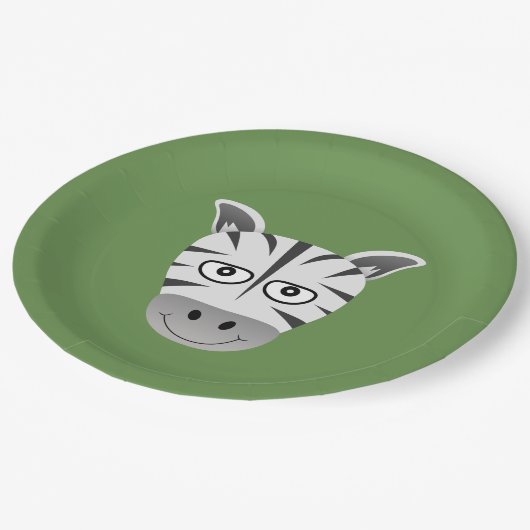 Zebra Papieren Bordje (Gekanteld)