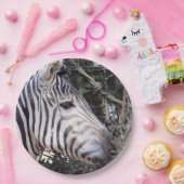 Zebra Papieren Bordje (Feest)