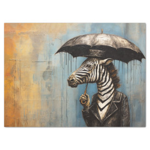 Zebra-paraplu-ontvlechting Tissuepapier