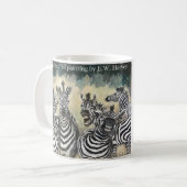 Zebra partij - Kalm houden en feest aan! Koffiemok (Voorkant links)