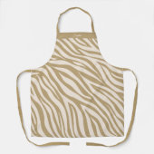 Zebra Patroon-Beige Schort (Voorkant)