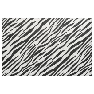 Zebra patroon Dierenprint zwart-wit Stof