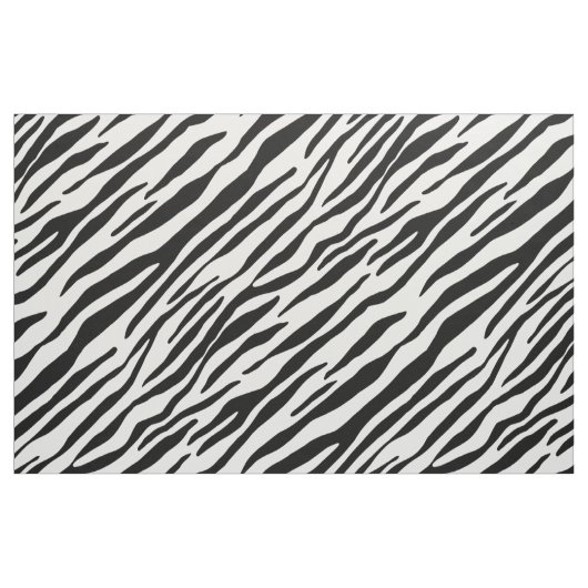 Zebra patroon Dierenprint zwart-wit Stof (Yard (91,4 cm))