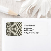 Zebra patroon etiket (Insitu)