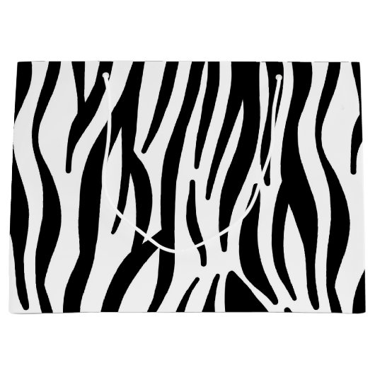 Zebra patroon groot cadeauzakje (Voorkant)