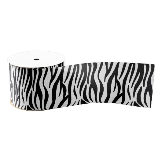 Zebra patroon grosgrain lint (Spoel)
