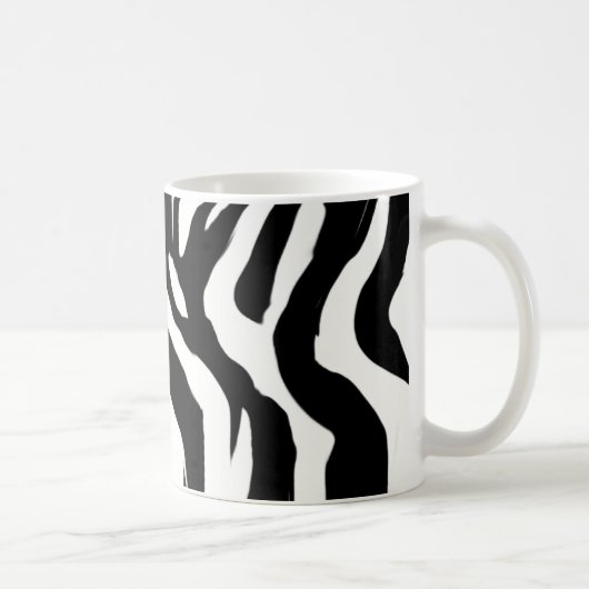 zebra-patroon koffiemok (Rechts)