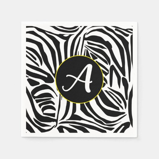 Zebra patroon servet (Voorkant)