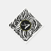 Zebra patroon servet (Hoek)