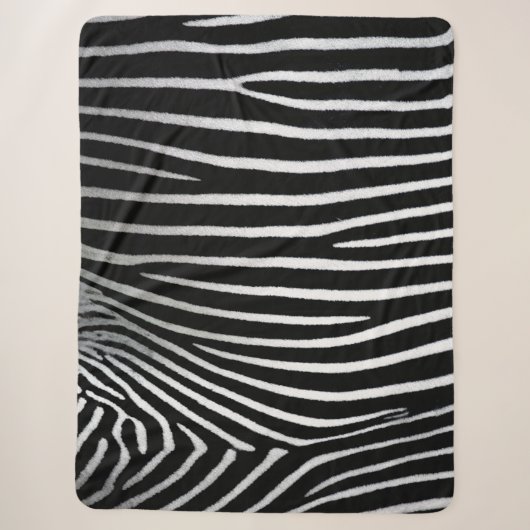 Zebra Patroon Sherpa Deken (Voorkant)