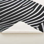 Zebra Patroon Sherpa Deken (3/4)
