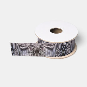 ZEBRA PATROON STIJL GROSGRAIN LINT