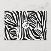 Zebra Pattern Advieskaart (Voorkant)