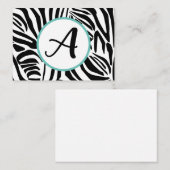 Zebra Pattern Advieskaart (Voorkant / Achterkant)