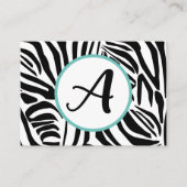 Zebra Pattern Advieskaart (Voorkant)