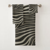 Zebra Pattern Bad Handdoek (Insitu)