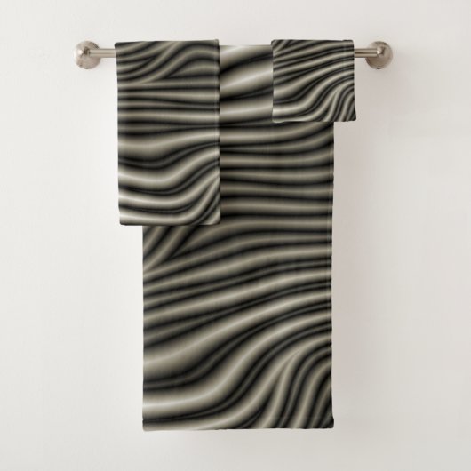 Zebra Pattern Bad Handdoek (Insitu)