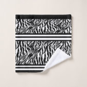 Zebra Pattern Bad Handdoek (Wasdoekje)