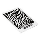 Zebra Pattern Bad Taste Mode Victim Magneet (Rechterzijde)