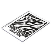 Zebra Pattern Bad Taste Mode Victim Notitieboek (Linkerzijde)