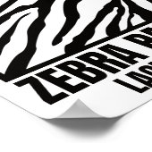 Zebra Pattern Bad Taste Mode Victim Poster (Hoek)