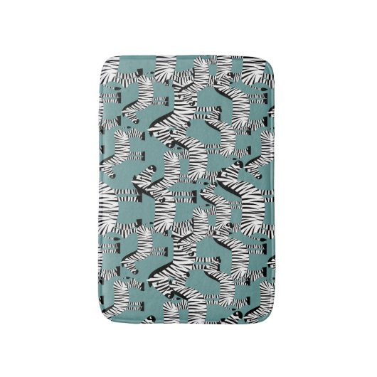 Zebra Pattern Badmat (Voorkant Verticaal)