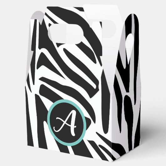 Zebra Pattern Bedankdoosjes (Geopend)