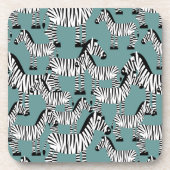 Zebra Pattern Bier Onderzetter (Voorkant)