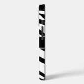 Zebra Pattern Black and White Personalized  Case-Mate iPhone Case (Achterkant / Links)