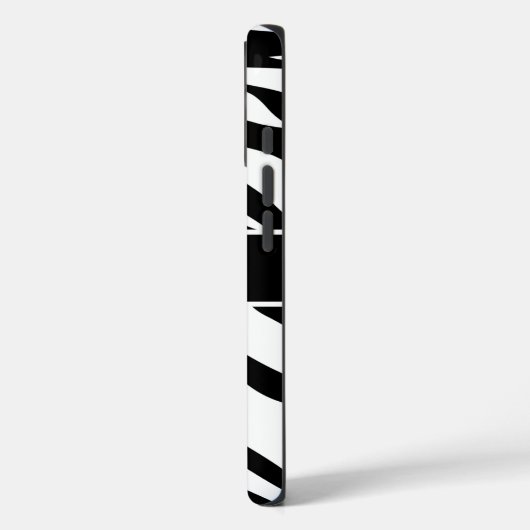 Zebra Pattern Black and White Personalized  Case-Mate iPhone Case (Achterkant / Links)