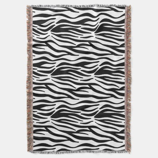 Zebra Pattern Blanket Deken (Voorkant Verticaal)