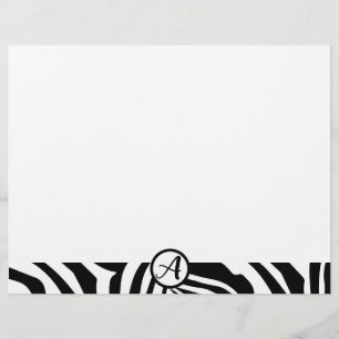 Zebra Pattern Briefhoofd