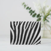 Zebra Pattern Briefkaart (Staand voorkant)