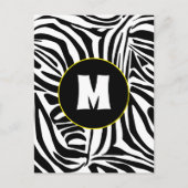 Zebra Pattern Briefkaart (Voorkant)
