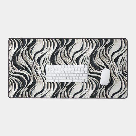 Zebra Pattern Bureaumat (Keyboard & Muis)
