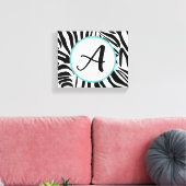 Zebra Pattern Canvas Afdruk (Insitu (Woonkamer))