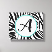 Zebra Pattern Canvas Afdruk (Voorkant)