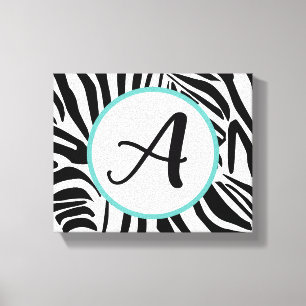 Zebra Pattern Canvas Afdruk