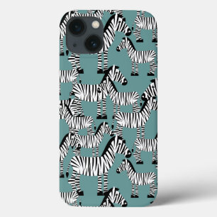 Zebra Pattern iPhone 13 Hoesje