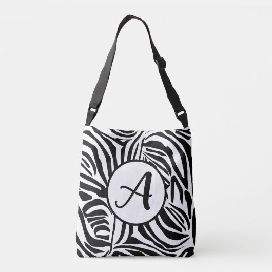 Zebra Pattern Crossbody Tas (Achterkant)