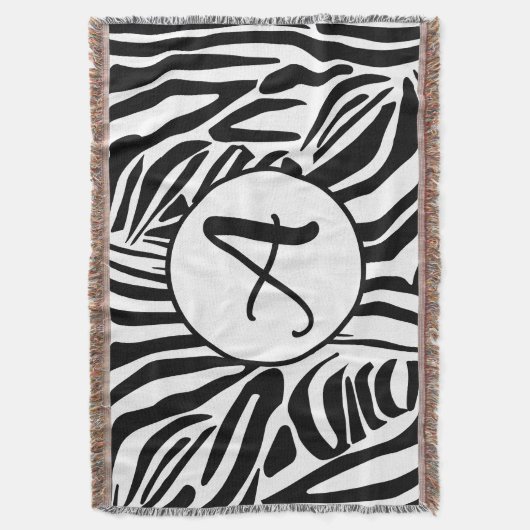 Zebra Pattern Deken (Voorkant Verticaal)