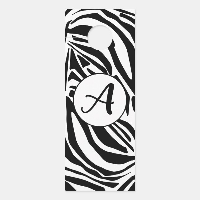 Zebra Pattern Deurhanger (Voorkant)