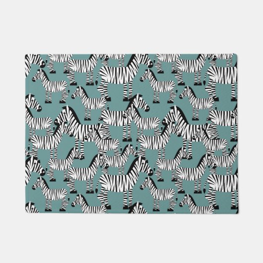 Zebra Pattern Deurmat (Voorkant)
