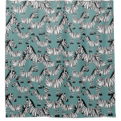 Zebra Pattern Douchegordijn (Voorkant)
