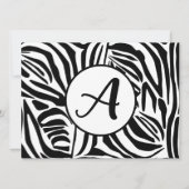 Zebra Pattern Feestdagenkaart (Voorkant)